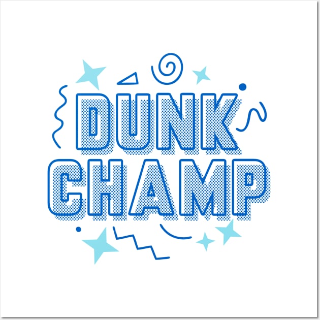 Dunk Champs Argon Blue Wall Art by funandgames